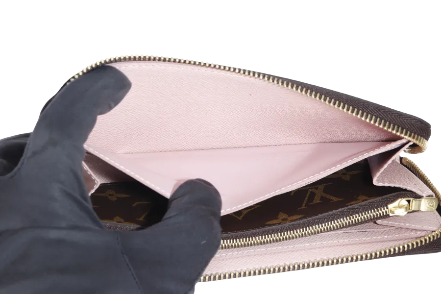 LOUIS VUITTON CLEMENCE WALLET (M61298) MONOGRAM CANVAS GOLD HARDWARE WITH DUST COVER AND BOX