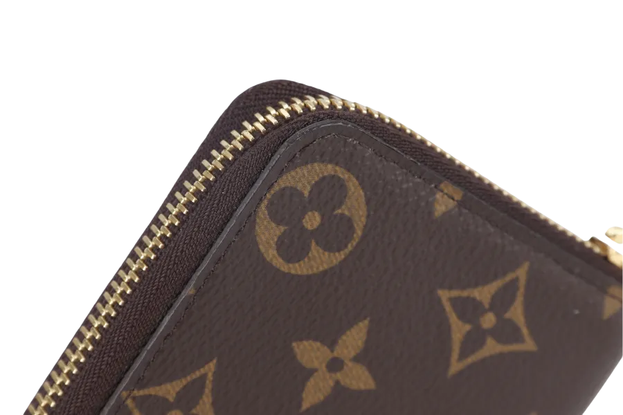 LOUIS VUITTON CLEMENCE WALLET (M61298) MONOGRAM CANVAS GOLD HARDWARE WITH DUST COVER AND BOX