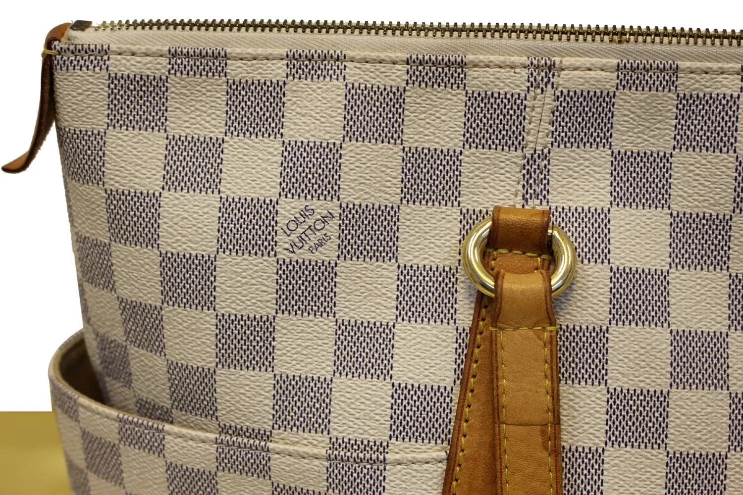 LOUIS VUITTON Damier Azur Totally GM Tote Shoulder Bag