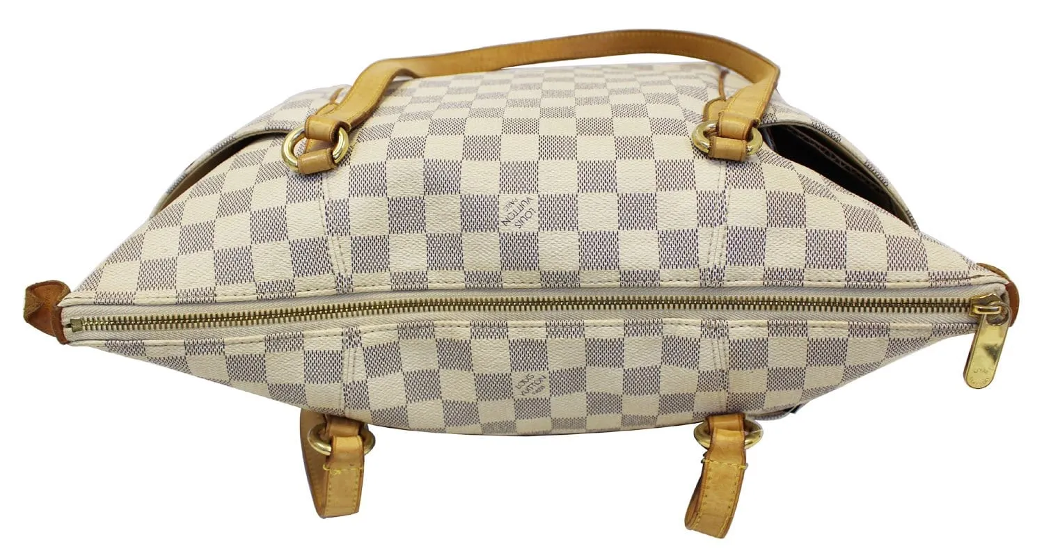 LOUIS VUITTON Damier Azur Totally MM Shoulder Handbag