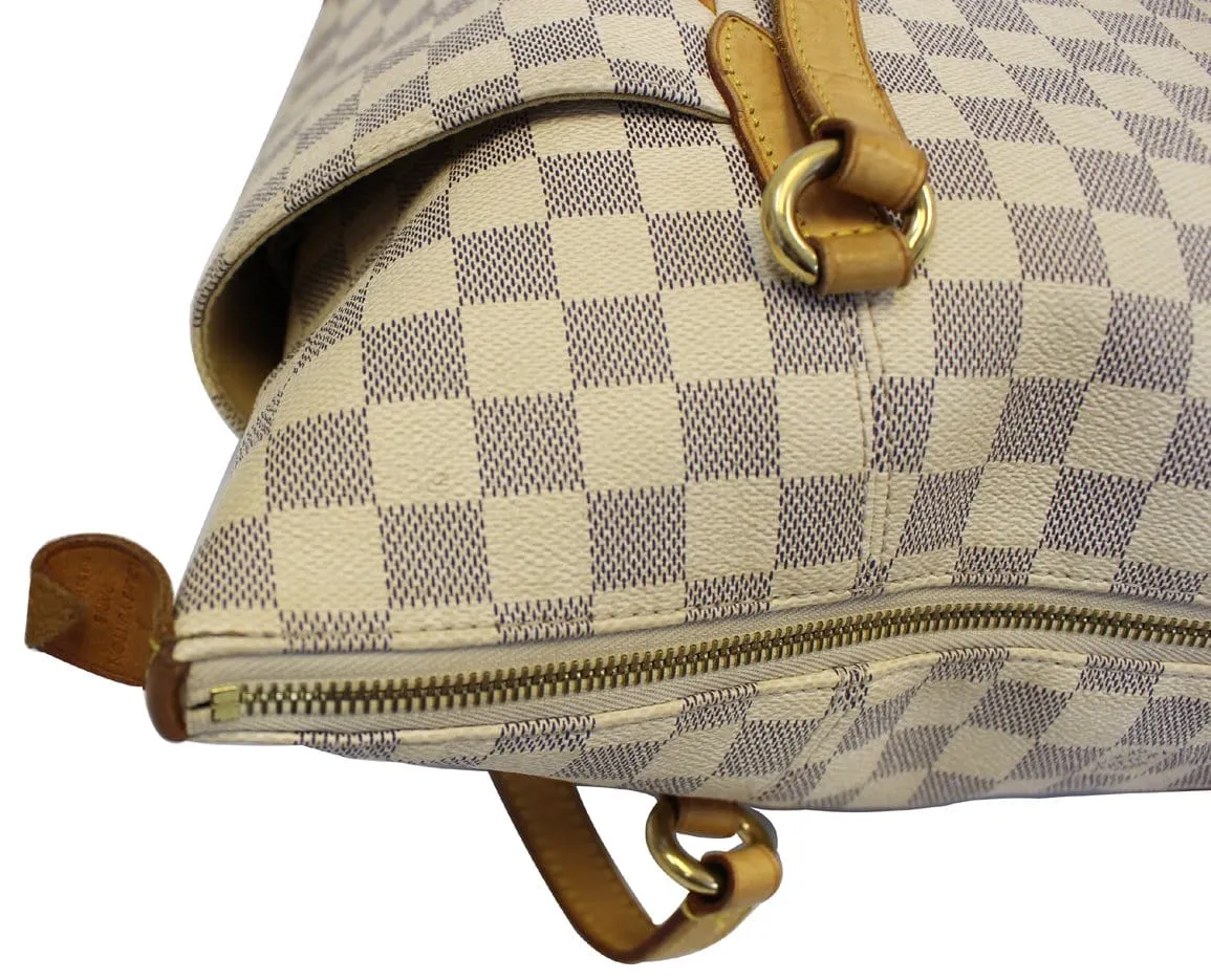 LOUIS VUITTON Damier Azur Totally MM Shoulder Handbag