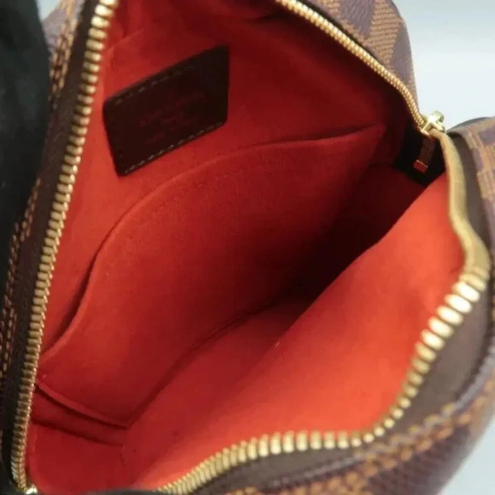 Louis Vuitton Drouot Brown Damier Ebene Canvas Shoulder Bag