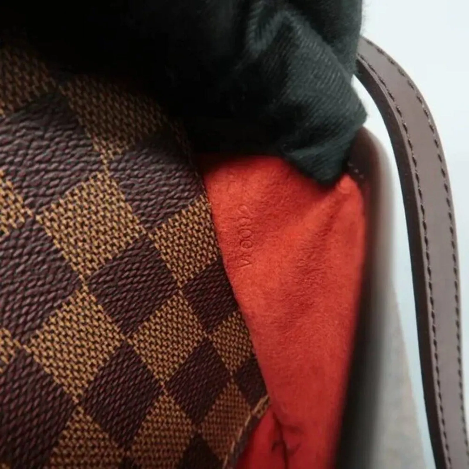 Louis Vuitton Drouot Brown Damier Ebene Canvas Shoulder Bag