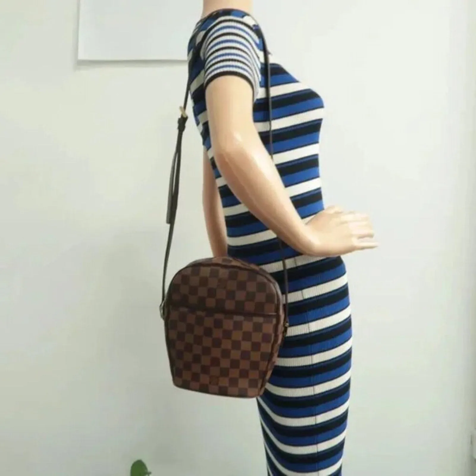 Louis Vuitton Drouot Brown Damier Ebene Canvas Shoulder Bag