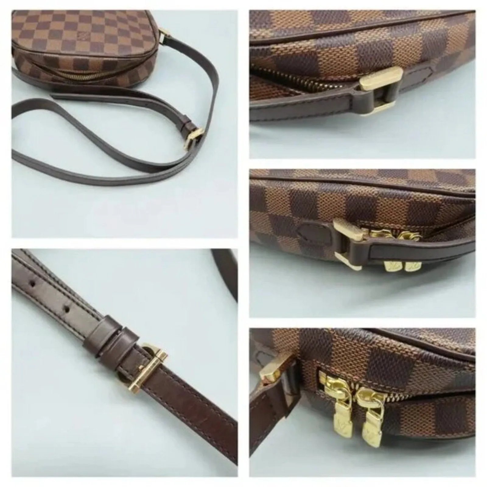 Louis Vuitton Drouot Brown Damier Ebene Canvas Shoulder Bag