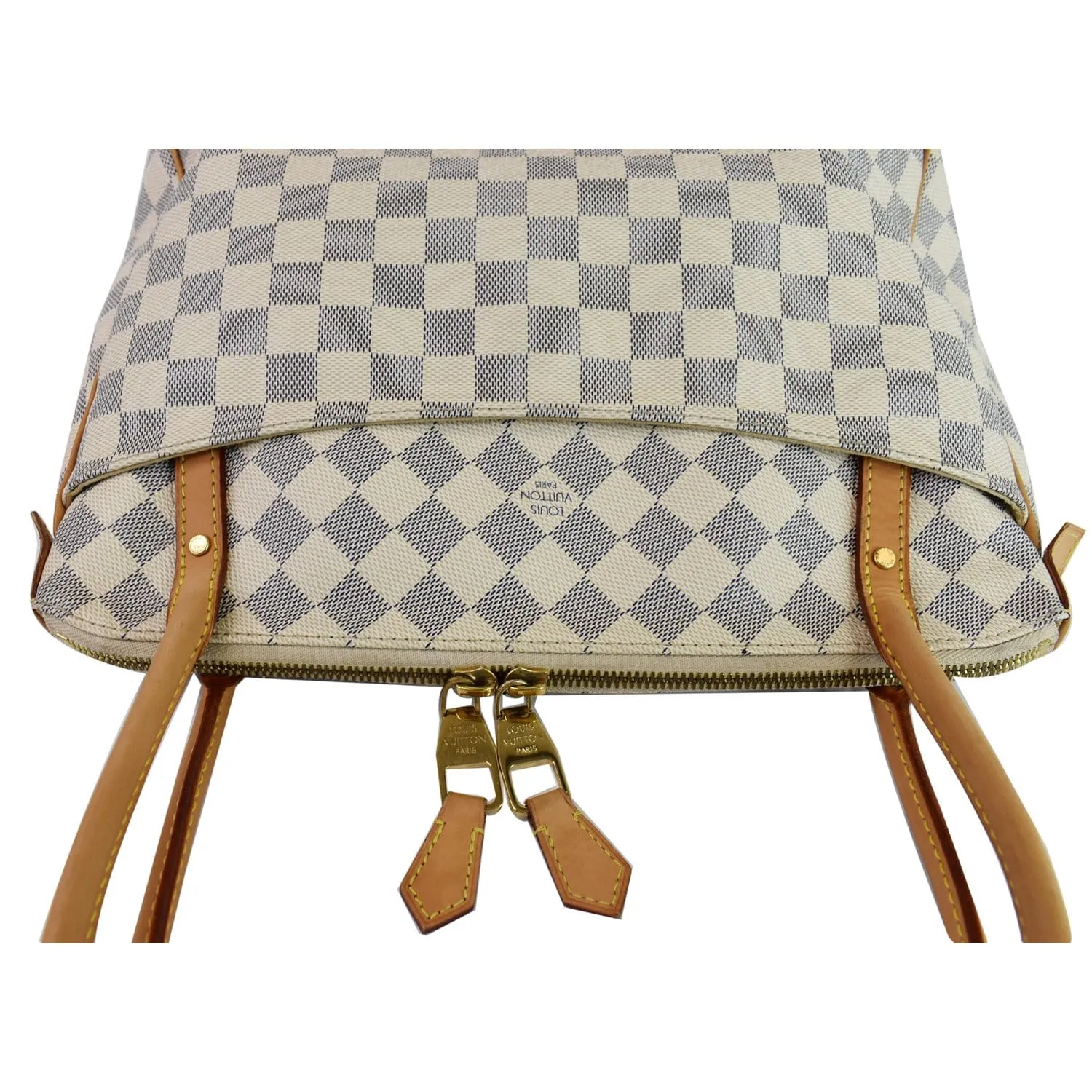 LOUIS VUITTON Figheri PM Damier Azur Shoulder Bag White