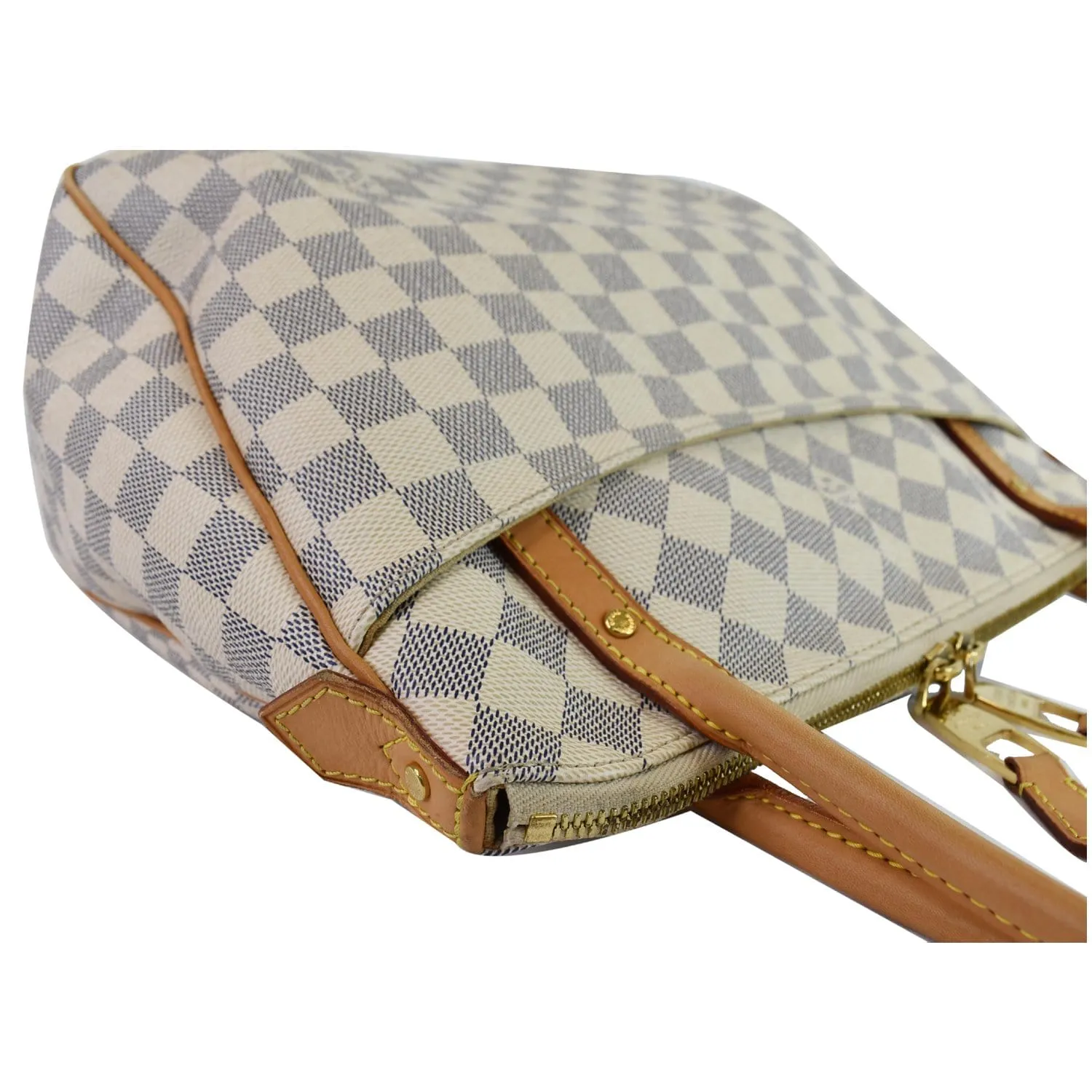 LOUIS VUITTON Figheri PM Damier Azur Shoulder Bag White