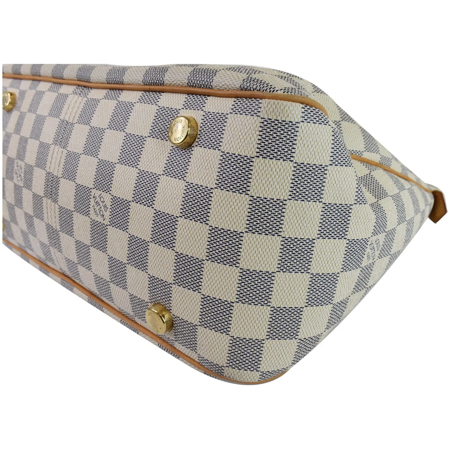 LOUIS VUITTON Figheri PM Damier Azur Shoulder Bag White