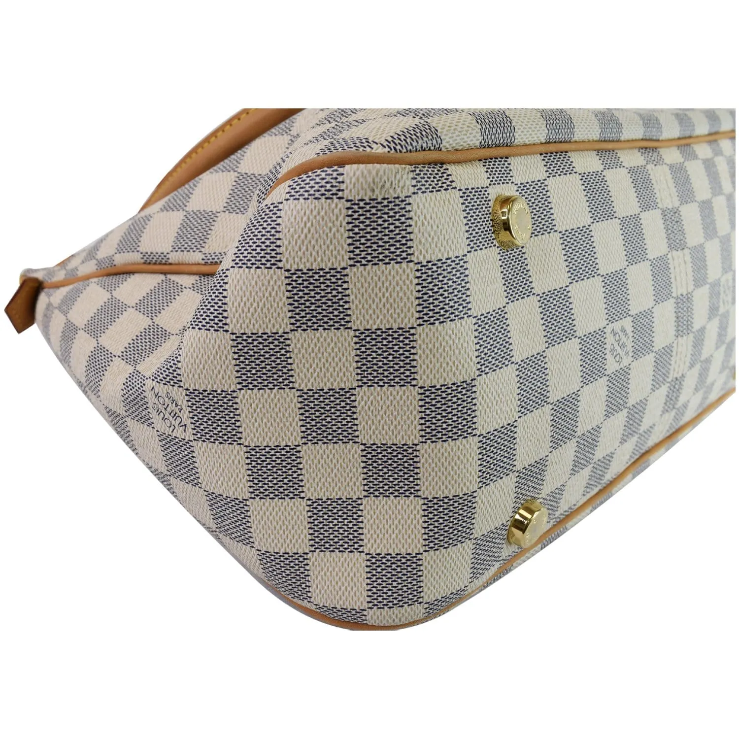 LOUIS VUITTON Figheri PM Damier Azur Shoulder Bag White