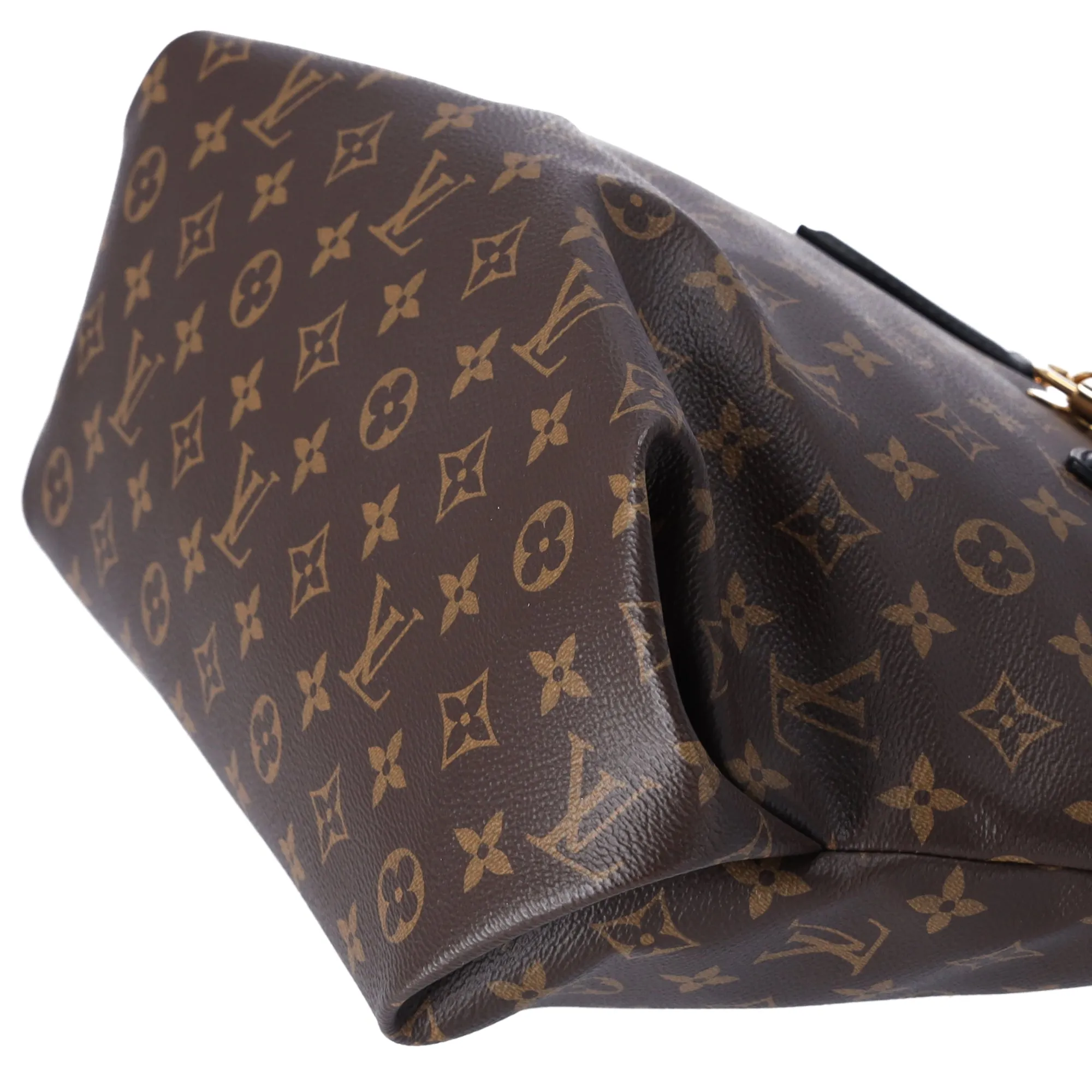 Louis Vuitton Flower Tote MM Monogram Shoulder Bag M44347 Black Brown