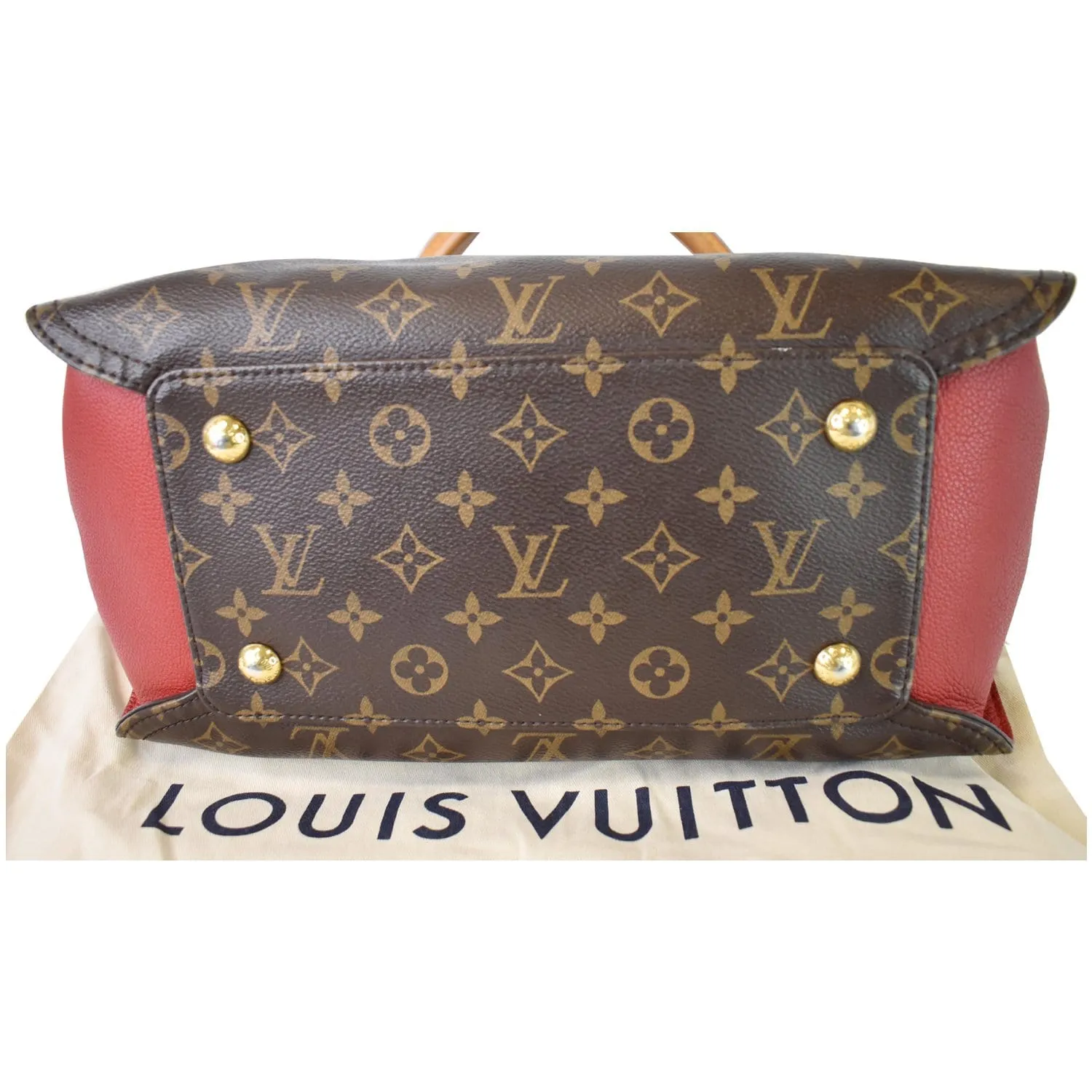 LOUIS VUITTON Gaia Monogram Canvas Shoulder Bag Brown