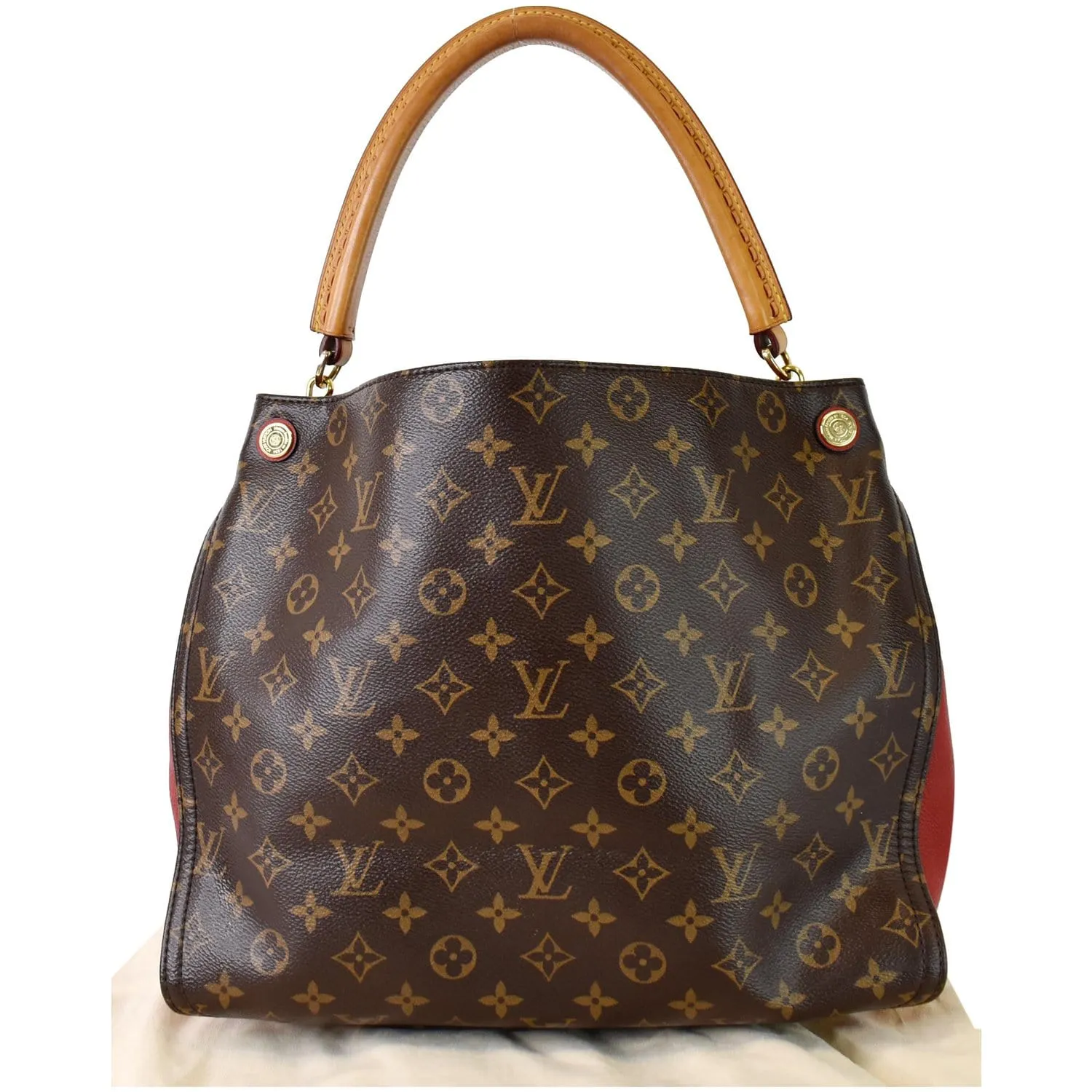 LOUIS VUITTON Gaia Monogram Canvas Shoulder Bag Brown