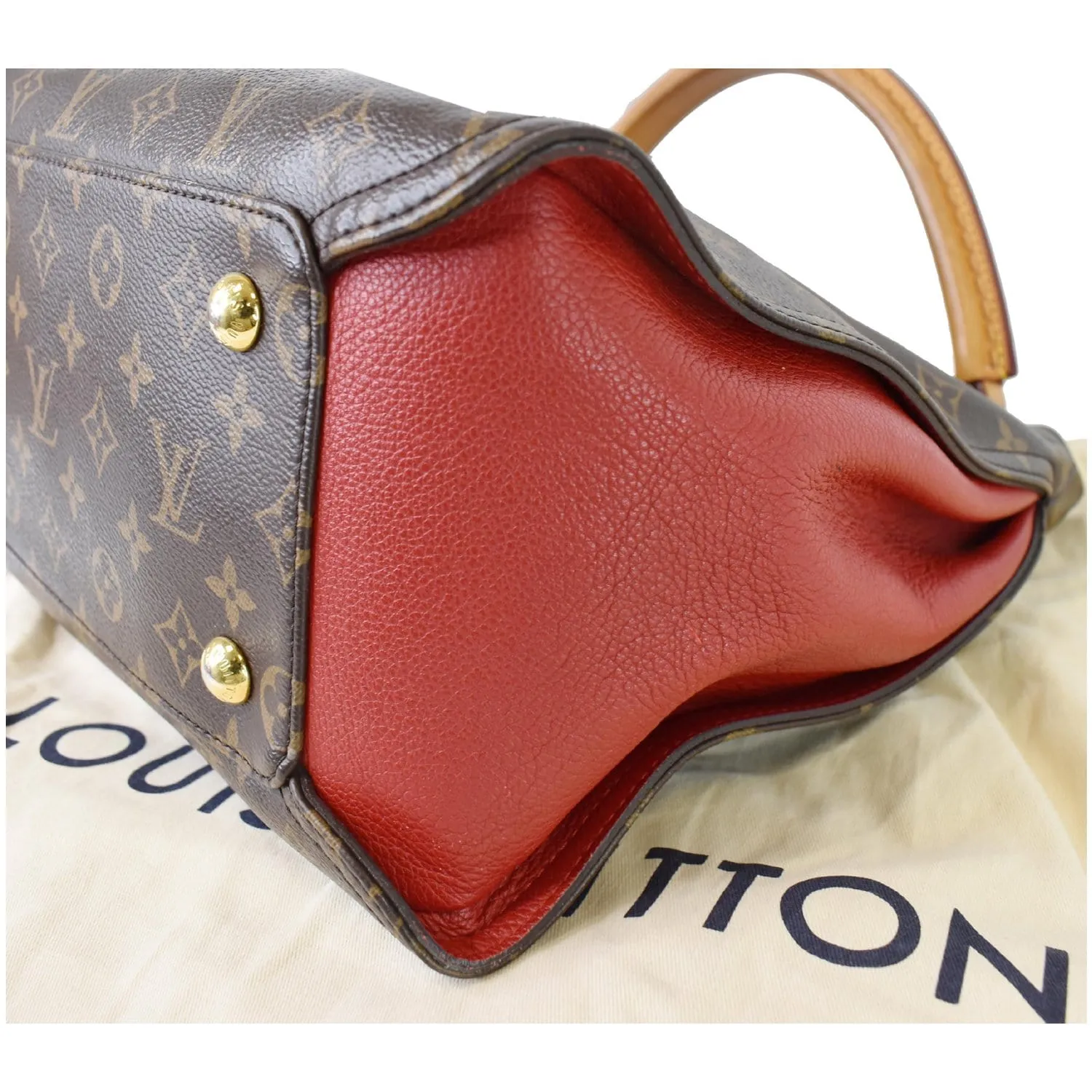 LOUIS VUITTON Gaia Monogram Canvas Shoulder Bag Brown