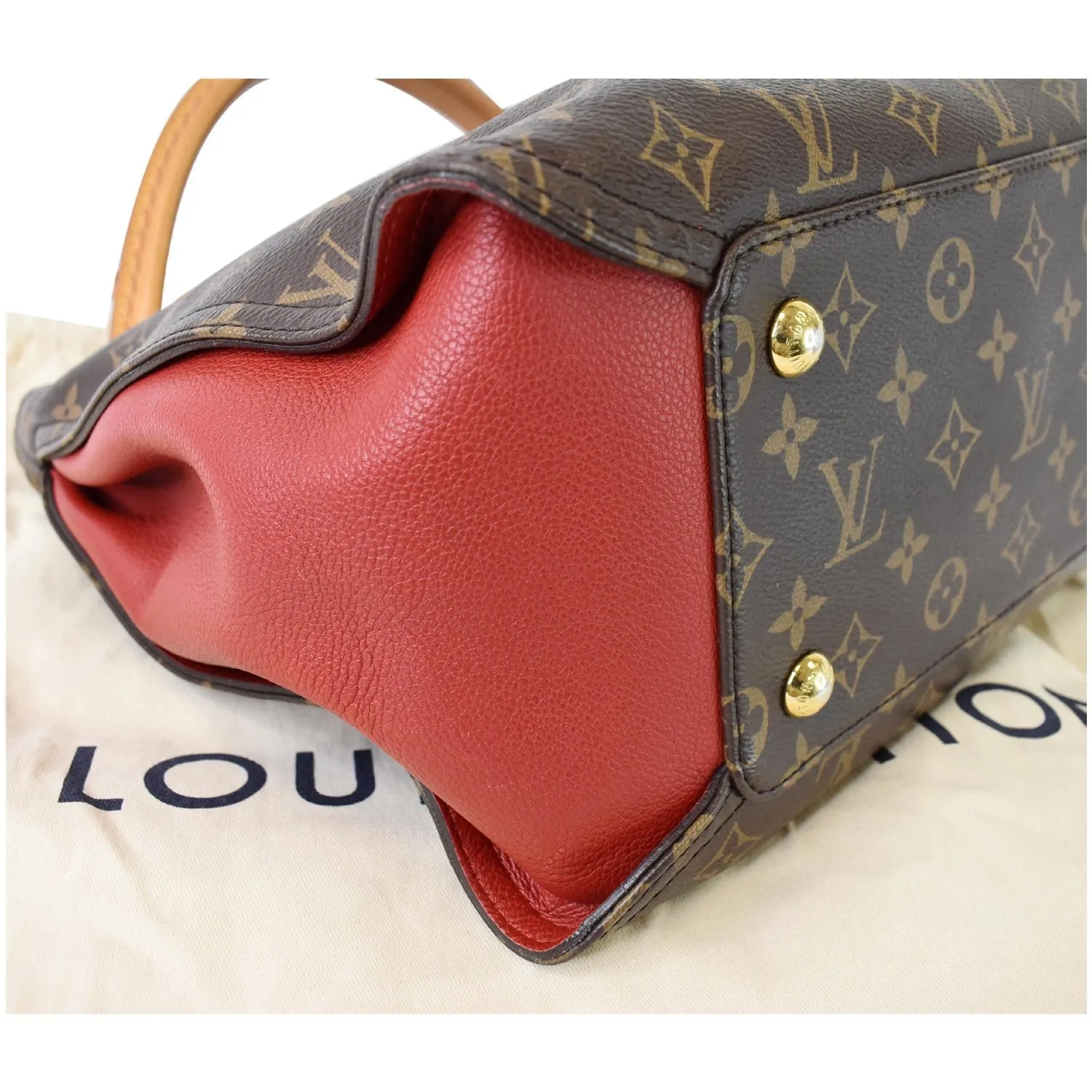 LOUIS VUITTON Gaia Monogram Canvas Shoulder Bag Brown
