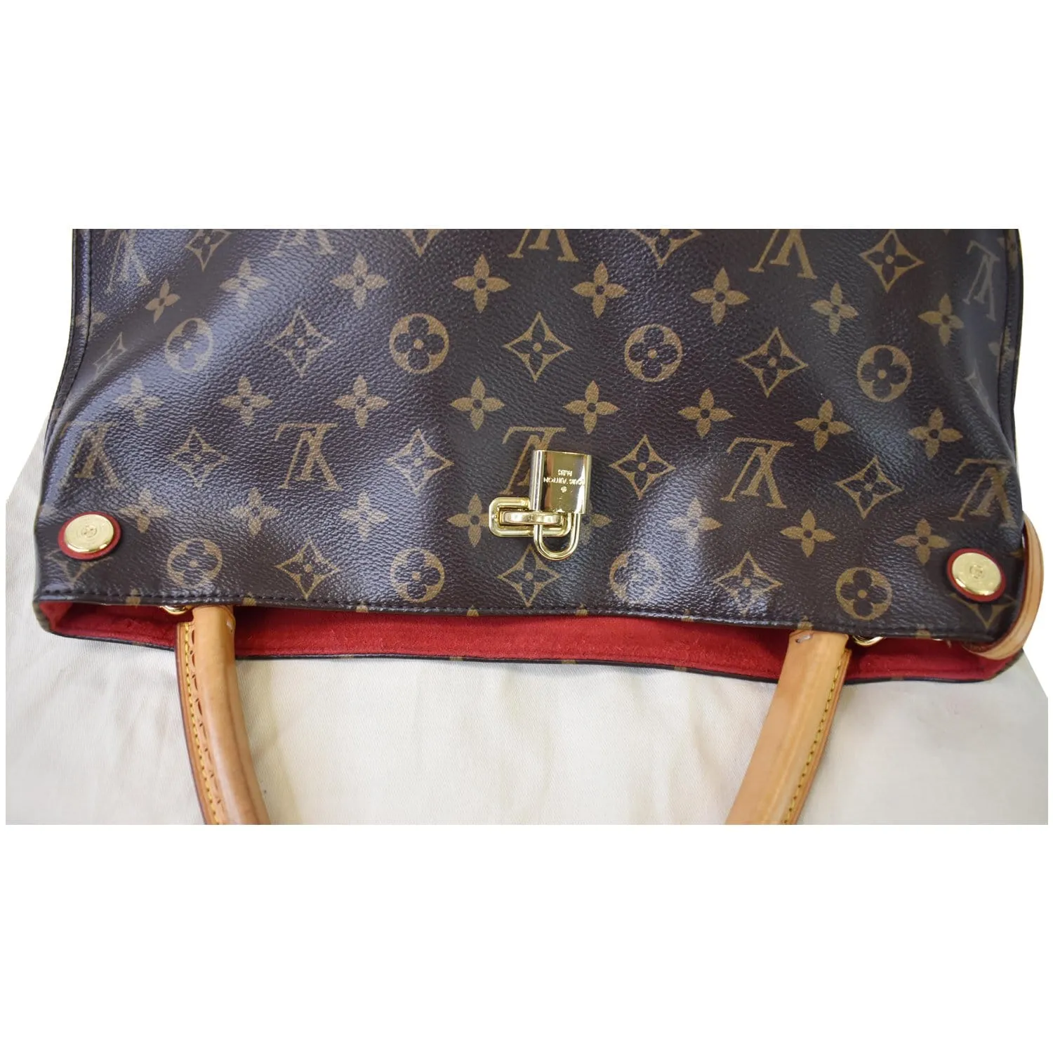 LOUIS VUITTON Gaia Monogram Canvas Shoulder Bag Brown