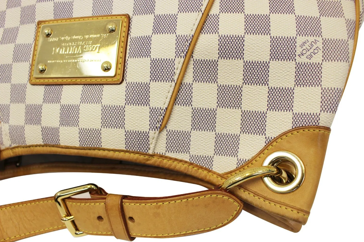 LOUIS VUITTON Galliera PM Damier Azur Shoulder Bag