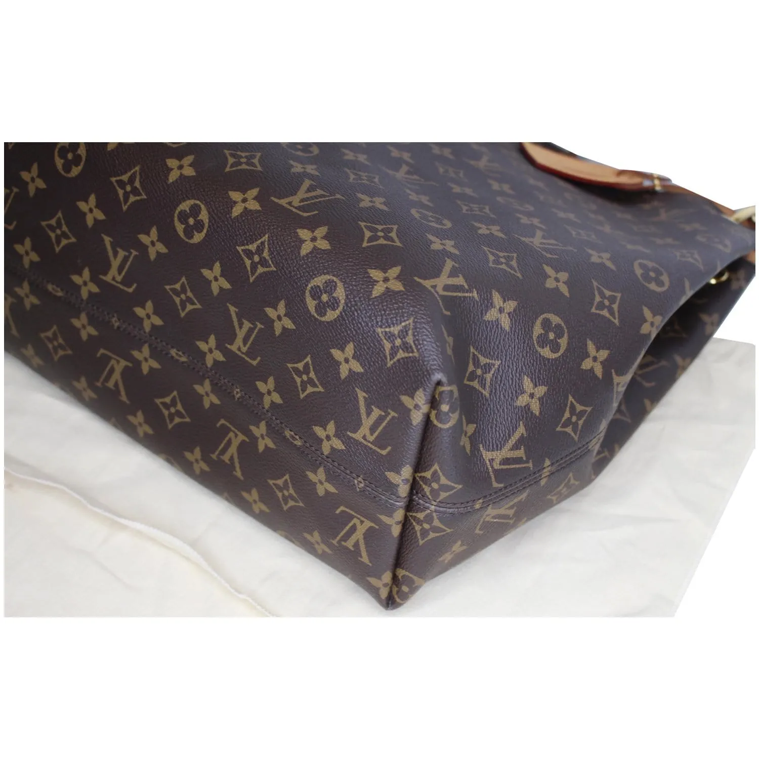 LOUIS VUITTON Graceful MM Monogram Canvas Shoulder Bag Brown