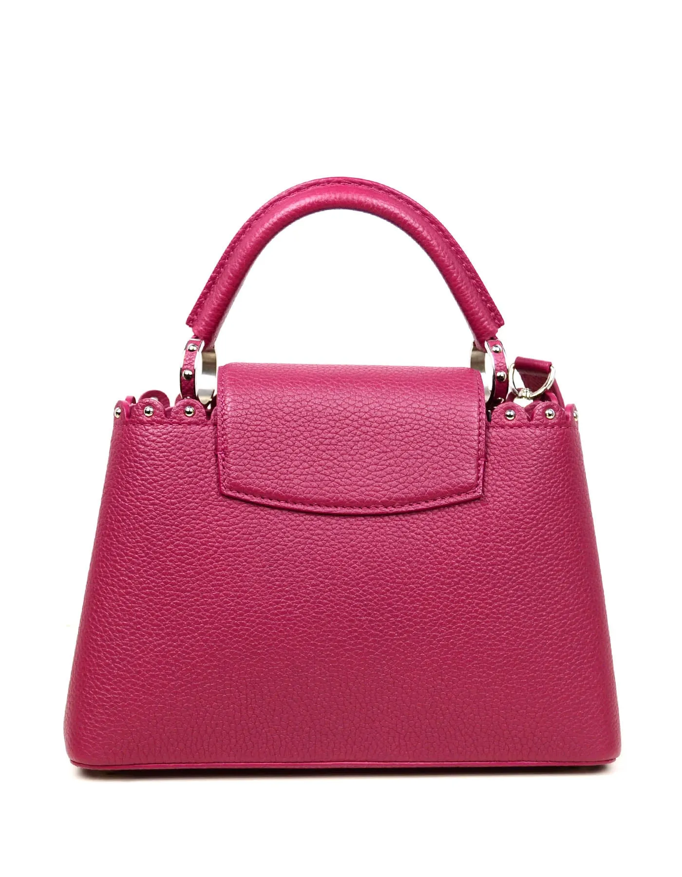 Louis Vuitton Groseille Taurillon Lace Croquets Capucines BB Crossbody