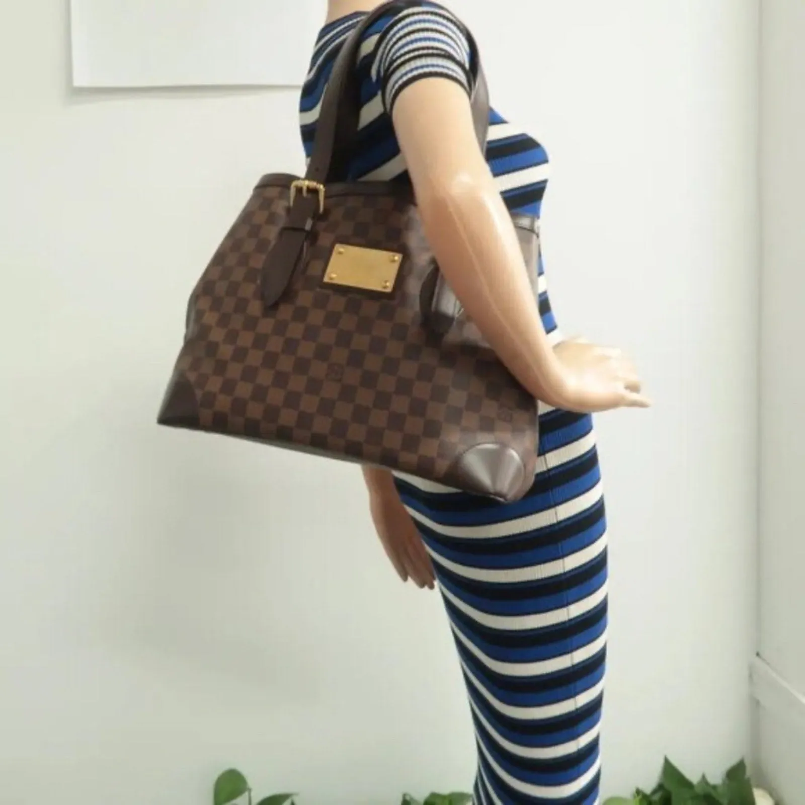 Louis Vuitton Hampstead Brown Canvas Shoulder Bag