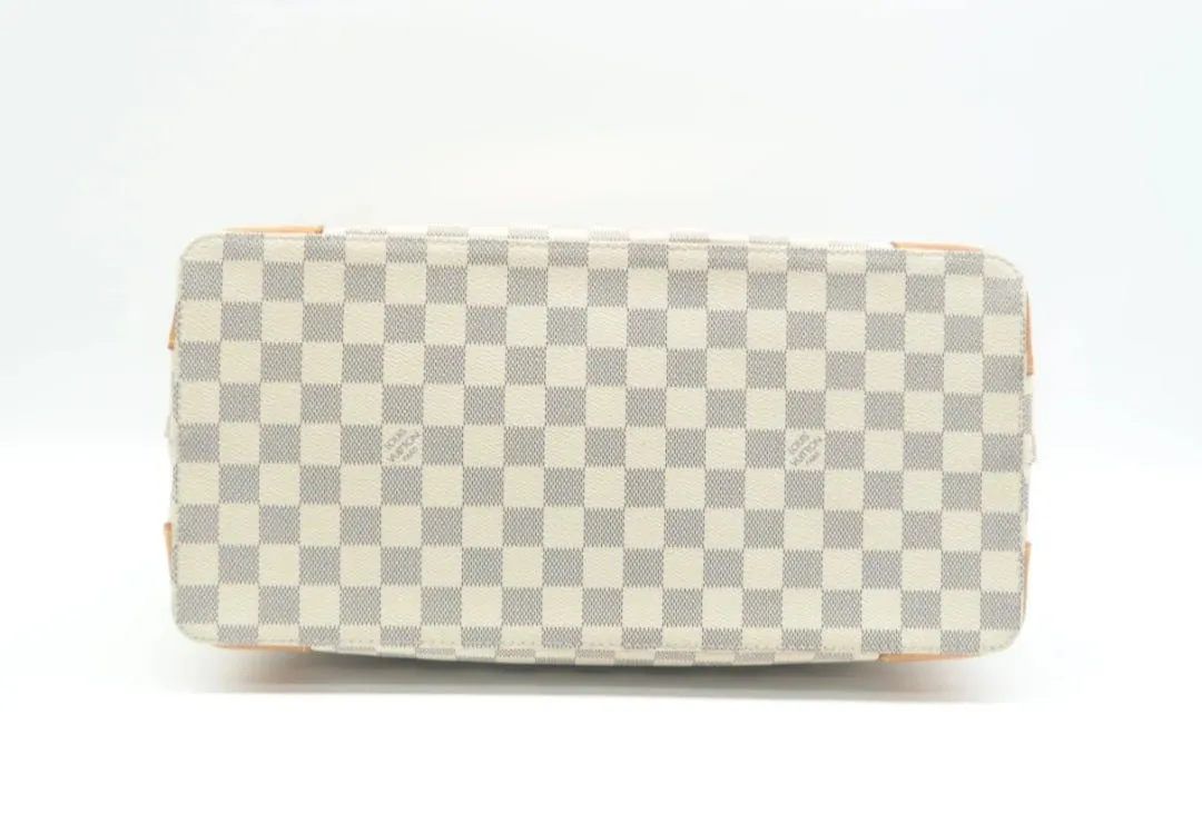 Louis Vuitton Hampstead White Damier Azur Canvas Shoulder Bag