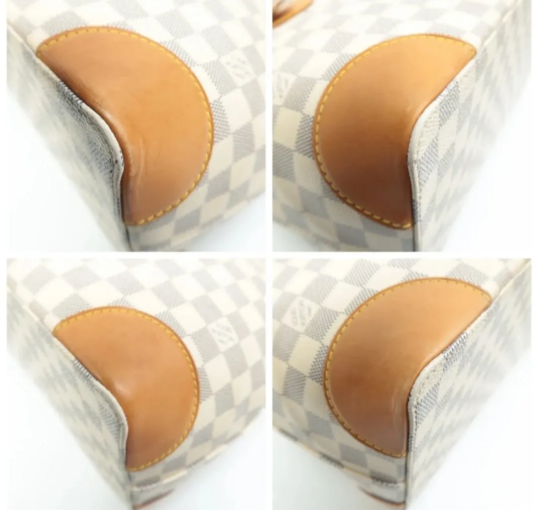 Louis Vuitton Hampstead White Damier Azur Canvas Shoulder Bag