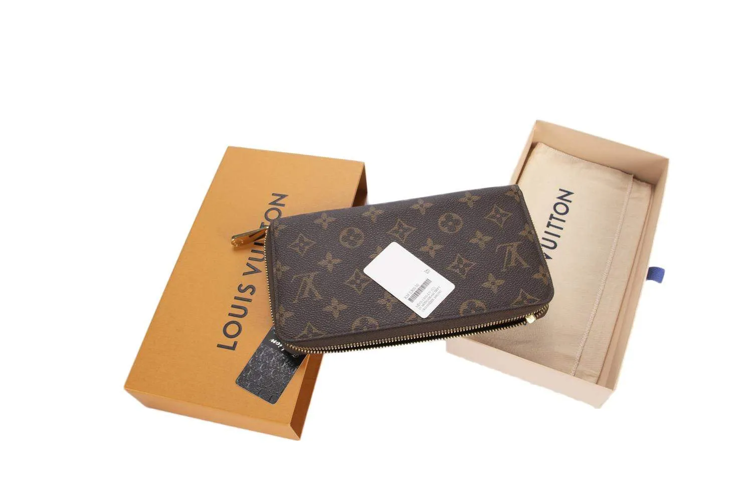 Louis Vuitton M62402 Long Zip Around Wallet With Tassel Monogram Canvas Pink Interior