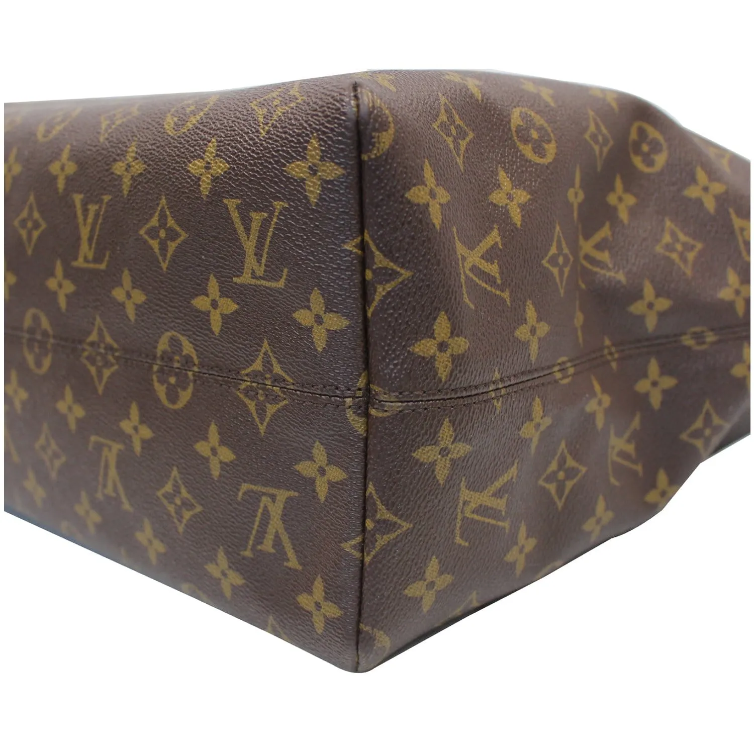 LOUIS VUITTON Monogram Canvas Raspail MM Shoulder Bag Brown