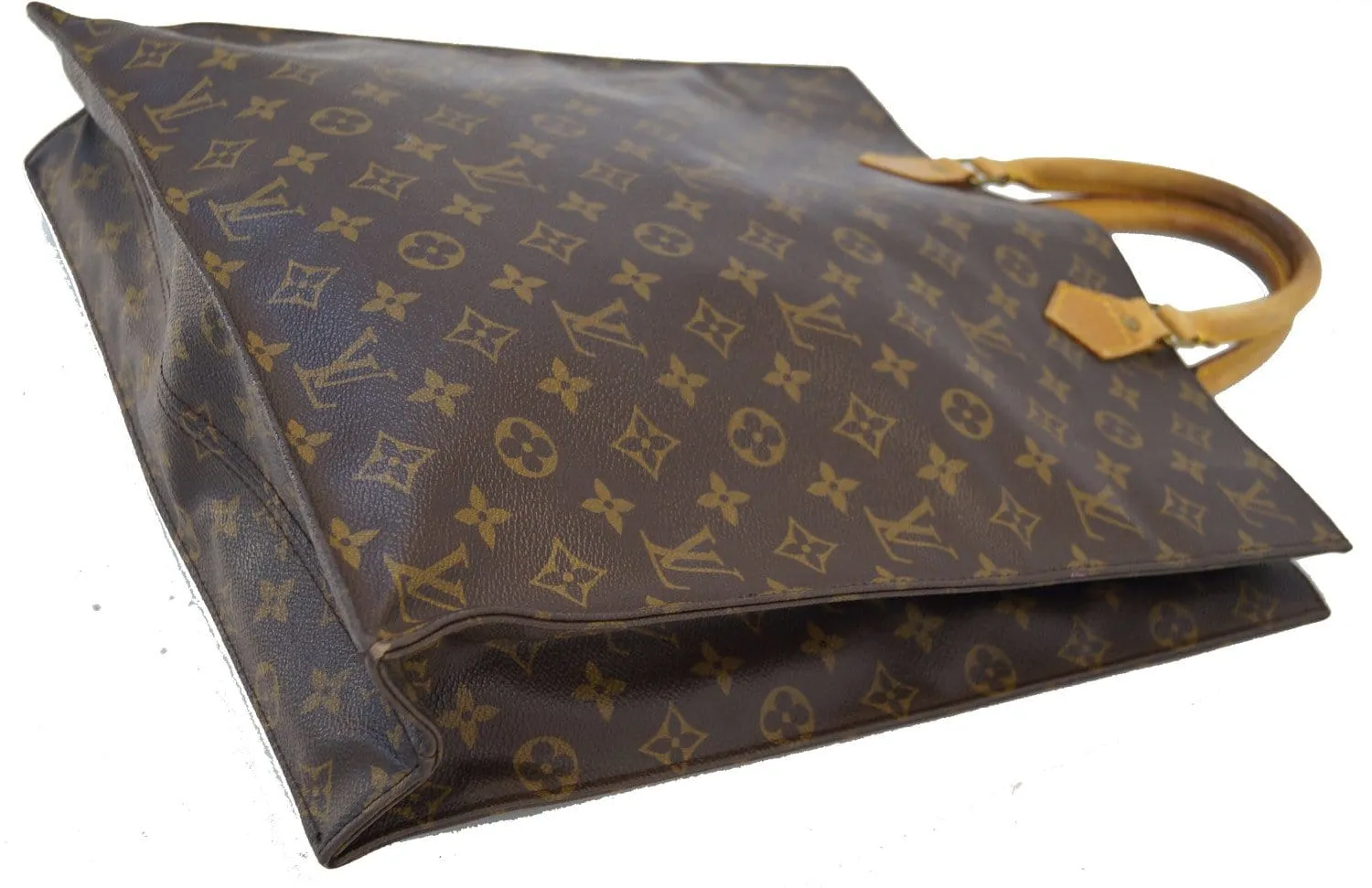 LOUIS VUITTON Monogram Canvas Sac Plat Tote Bag