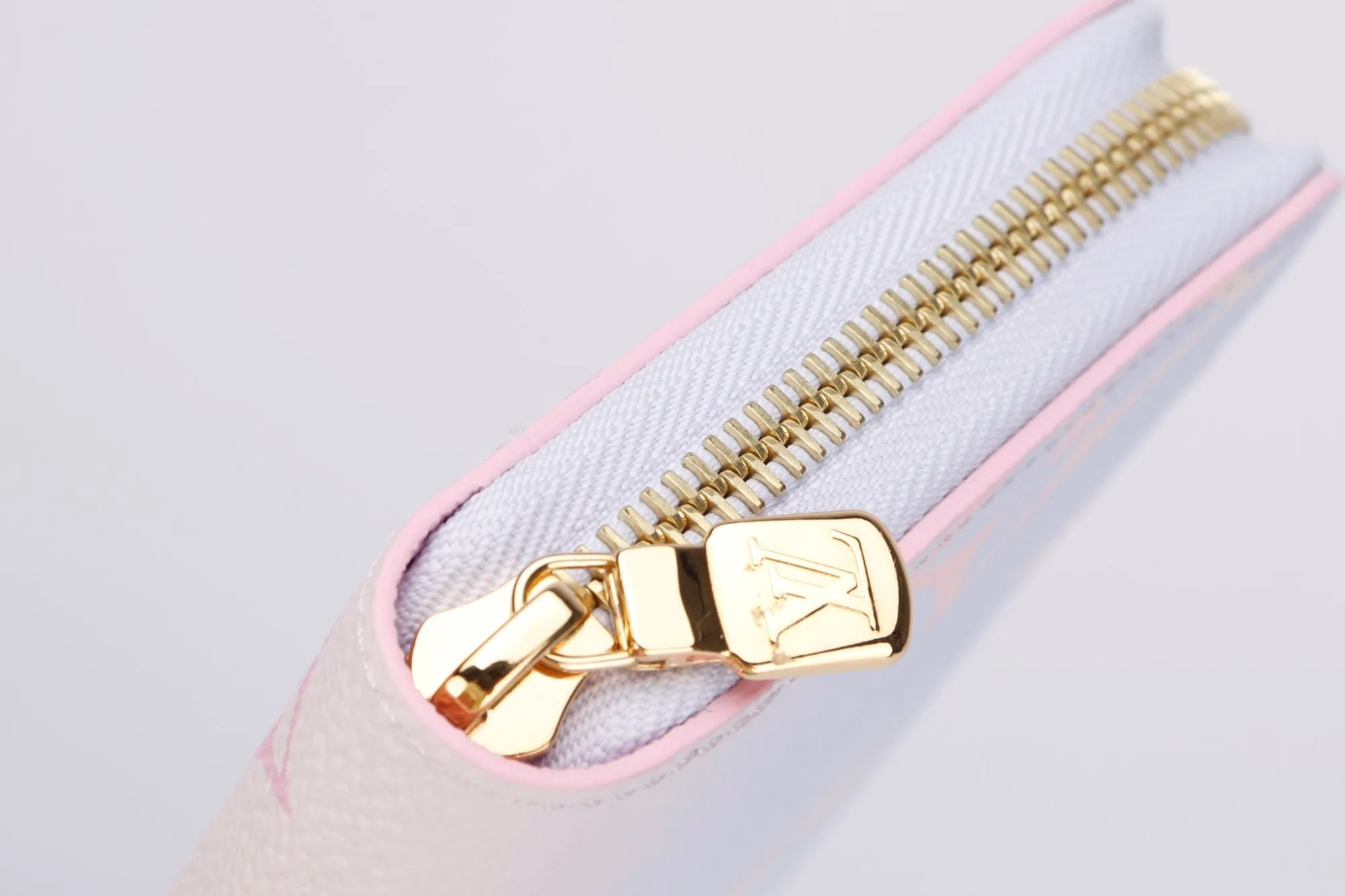 Louis Vuitton Monogram Coated Canvas Sunrise Pastel Zippy Wallet (M81340), with Dust Cover & Box