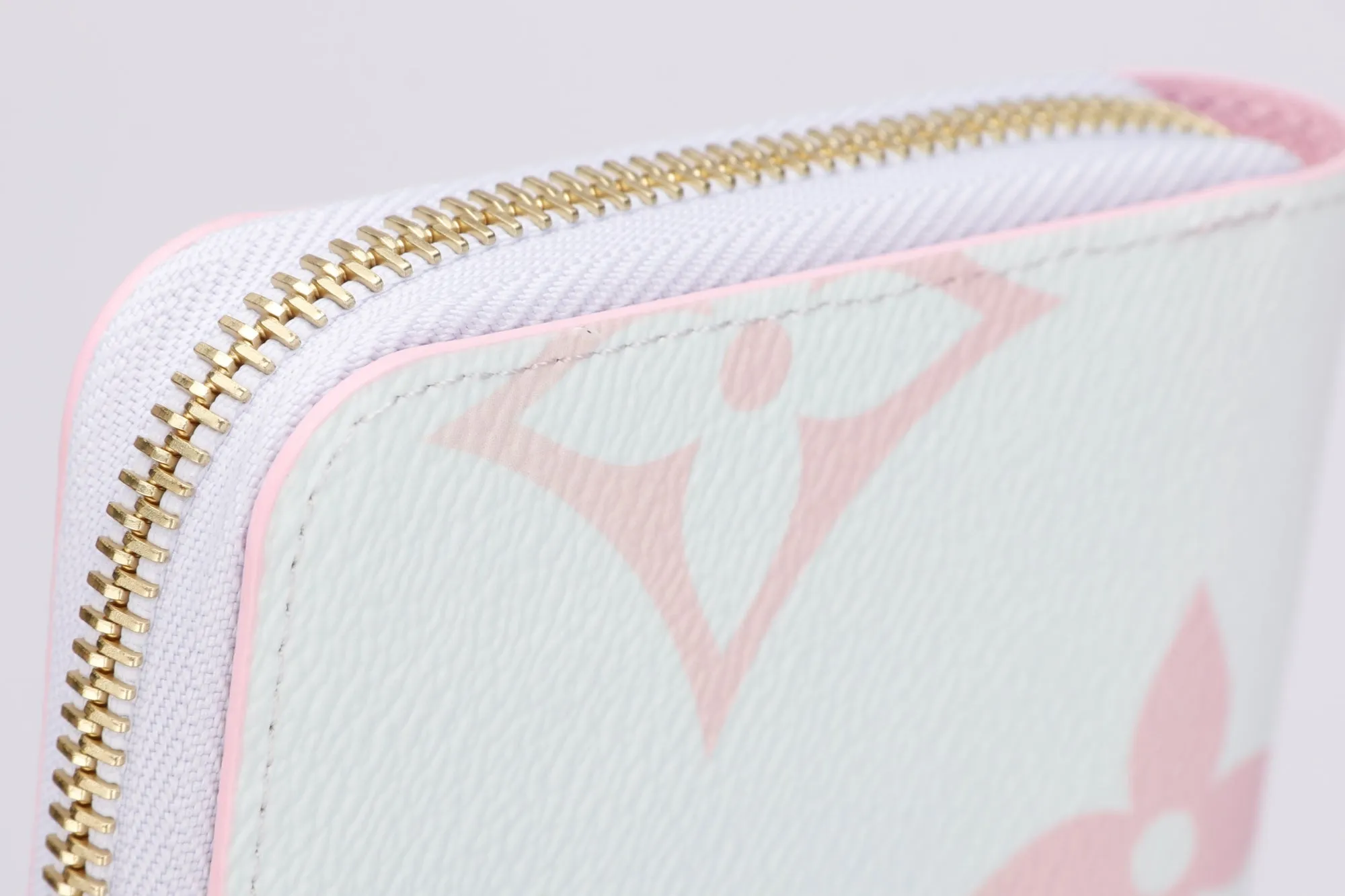Louis Vuitton Monogram Coated Canvas Sunrise Pastel Zippy Wallet (M81340), with Dust Cover & Box