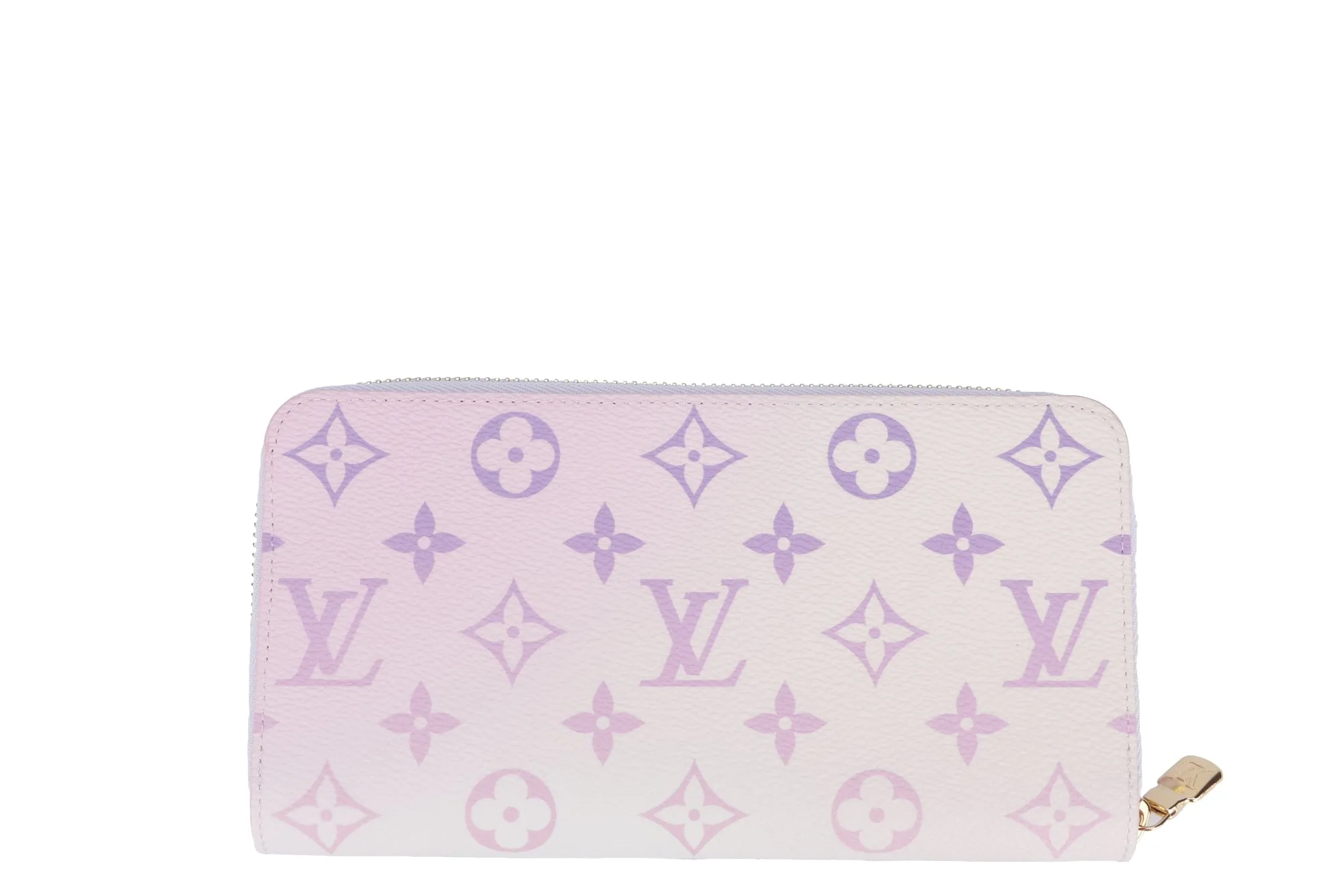 Louis Vuitton Monogram Coated Canvas Sunrise Pastel Zippy Wallet (M81340), with Dust Cover & Box