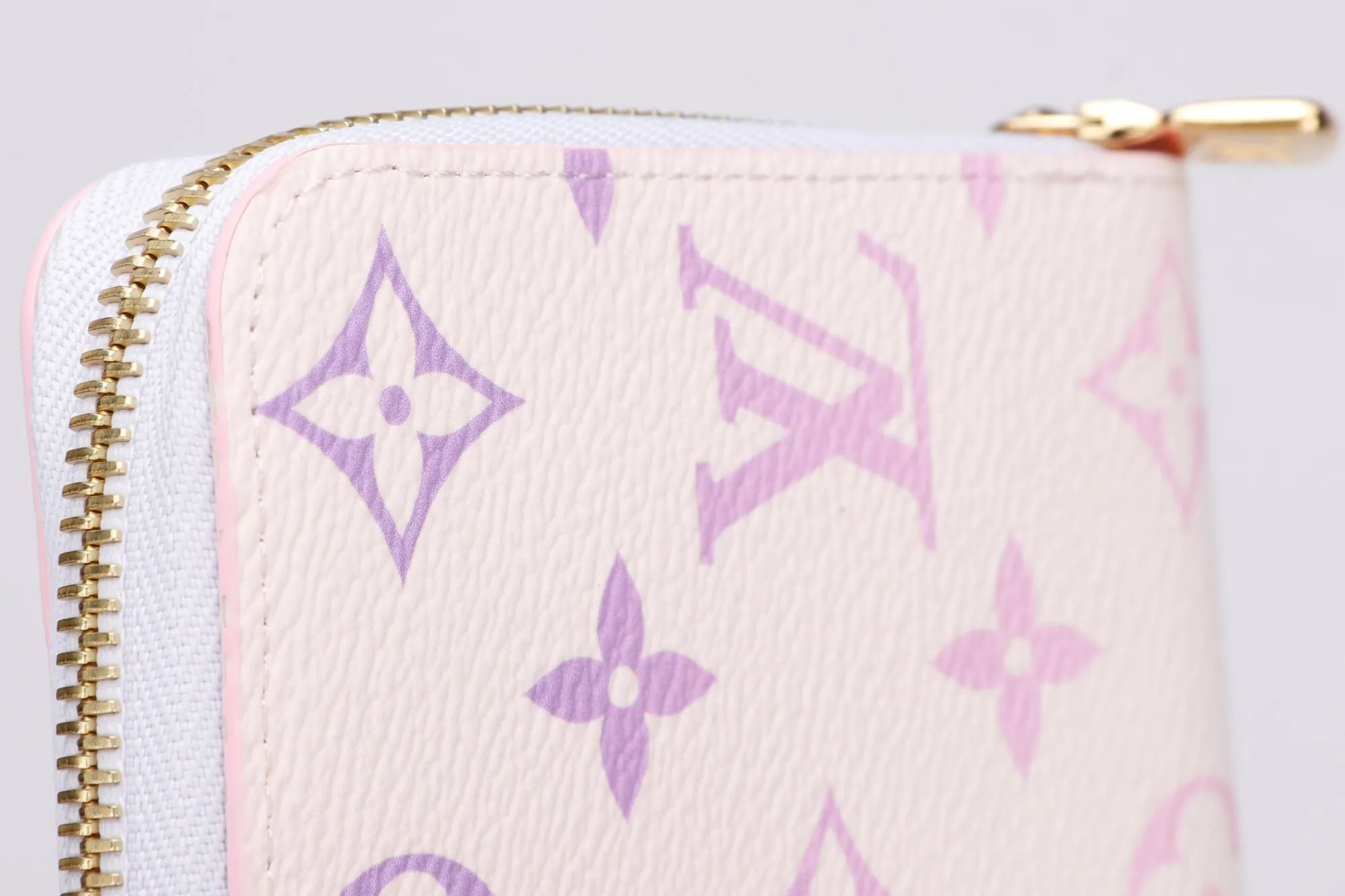 Louis Vuitton Monogram Coated Canvas Sunrise Pastel Zippy Wallet (M81340), with Dust Cover & Box