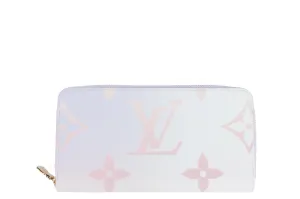 Louis Vuitton Monogram Coated Canvas Sunrise Pastel Zippy Wallet (M81340), with Dust Cover & Box
