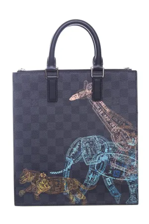 Louis Vuitton Monogram Damier Graffiti Sac Plat Messenger Bag