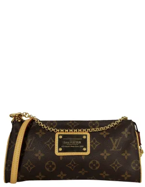 Louis Vuitton Monogram Eva Clutch Crossbody Bag