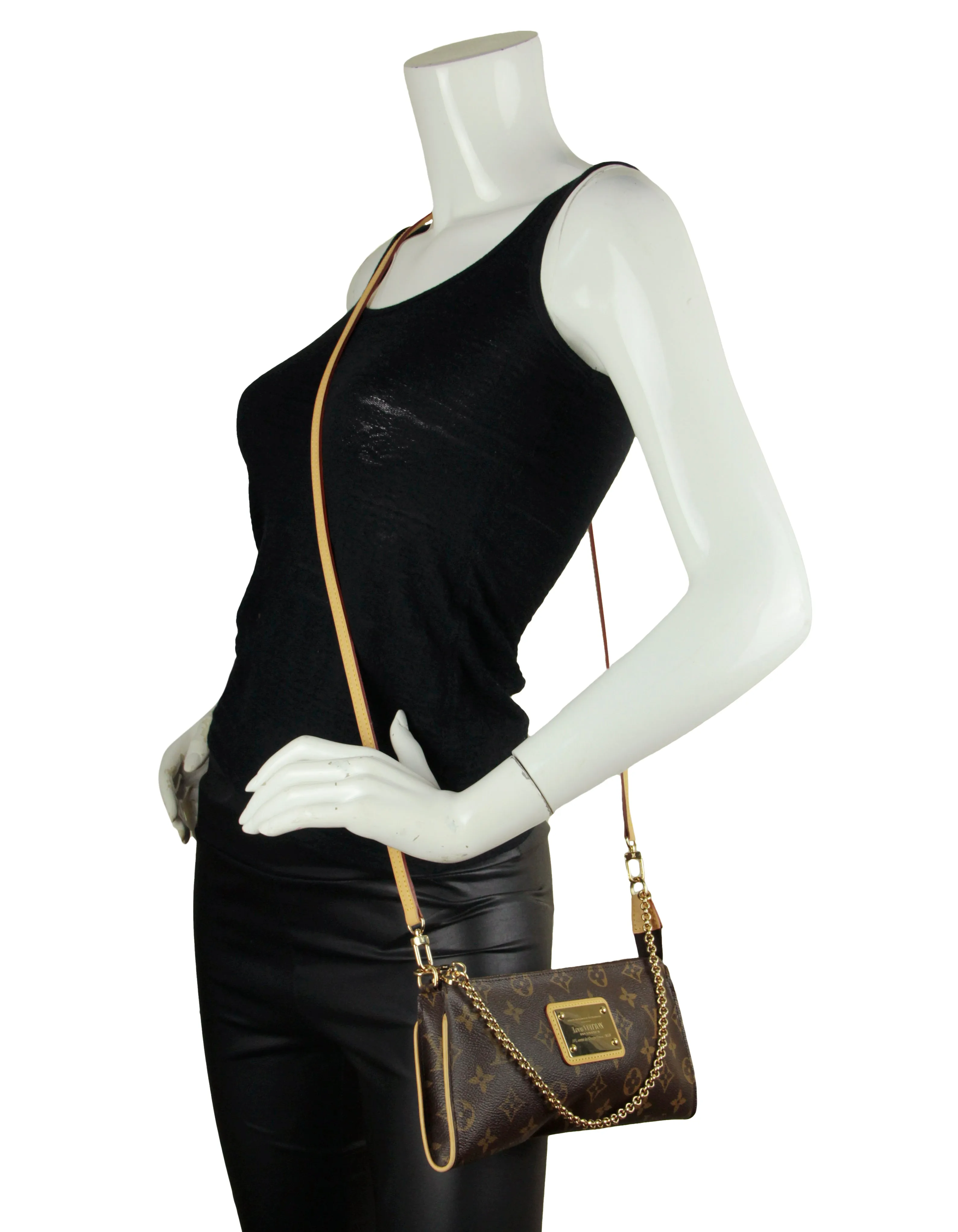Louis Vuitton Monogram Eva Clutch Crossbody Bag