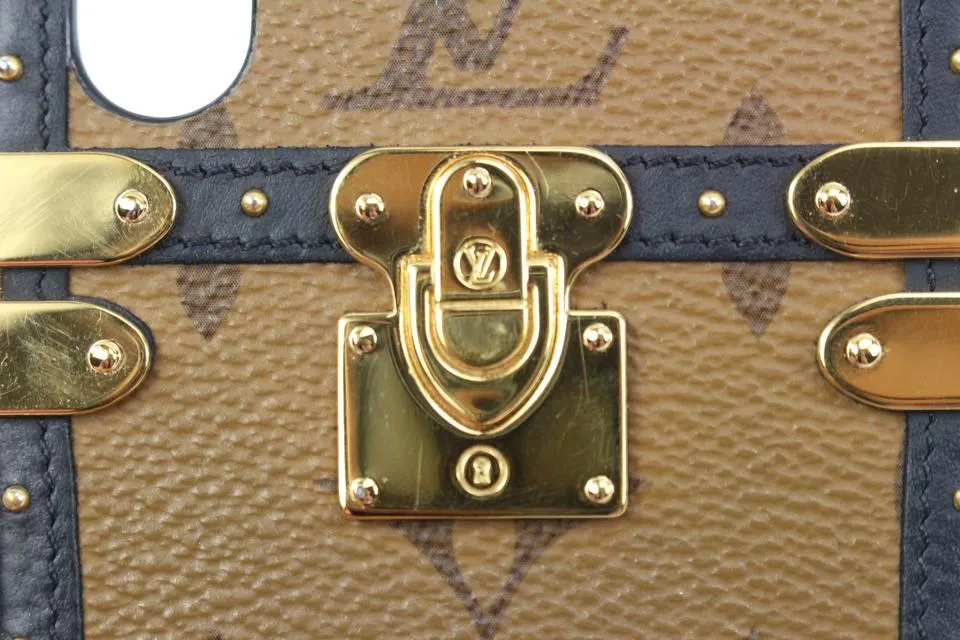 Louis Vuitton Monogram Reverse iPhone X or XS Eye Trunk Case Mobile Phone 30lk321s