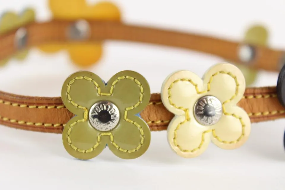 Louis Vuitton Monogram Vernis Fleur Wrap Bracelet 1LVS1215