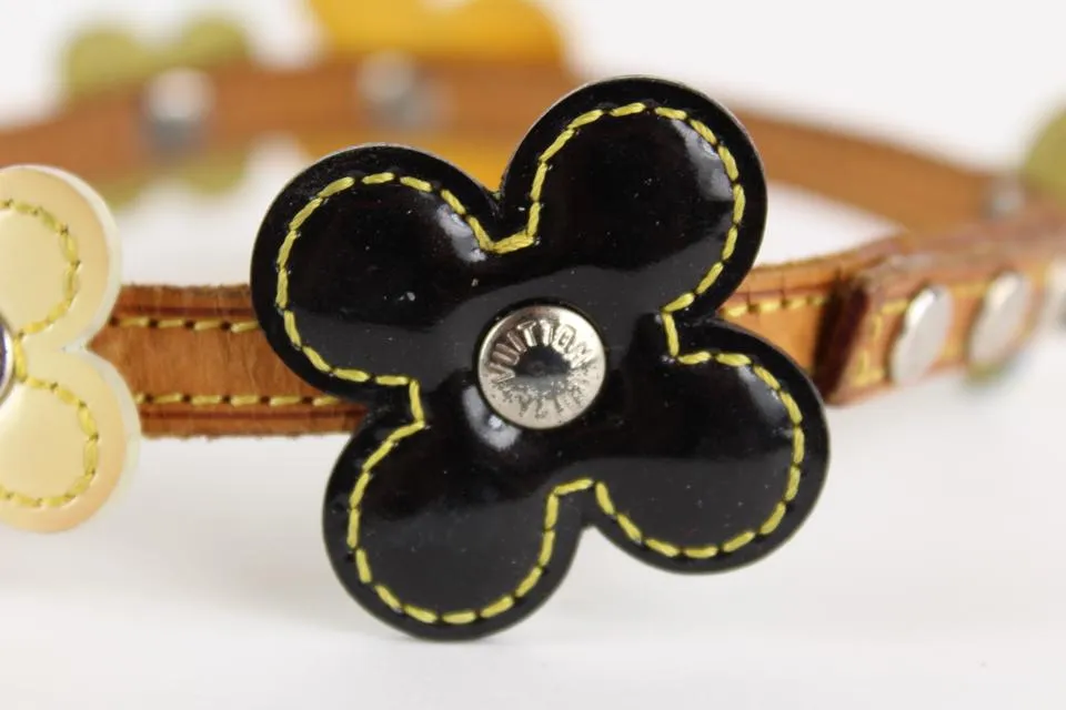 Louis Vuitton Monogram Vernis Fleur Wrap Bracelet 1LVS1215