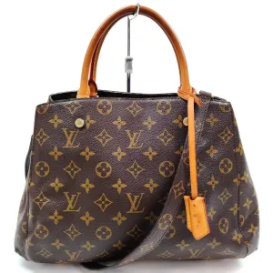 Louis Vuitton Montaigne MM Brown Monogram Hand Bag