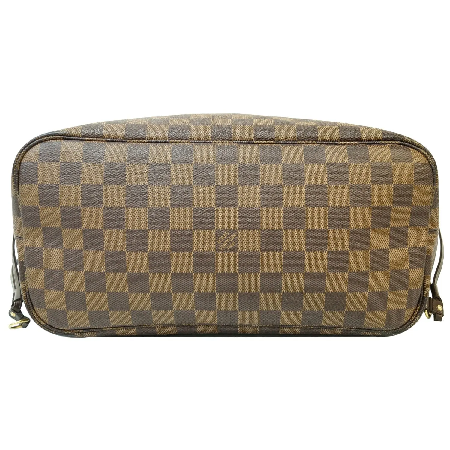 LOUIS VUITTON Neverfull MM Damier Ebene Tote Shoulder Bag Brown