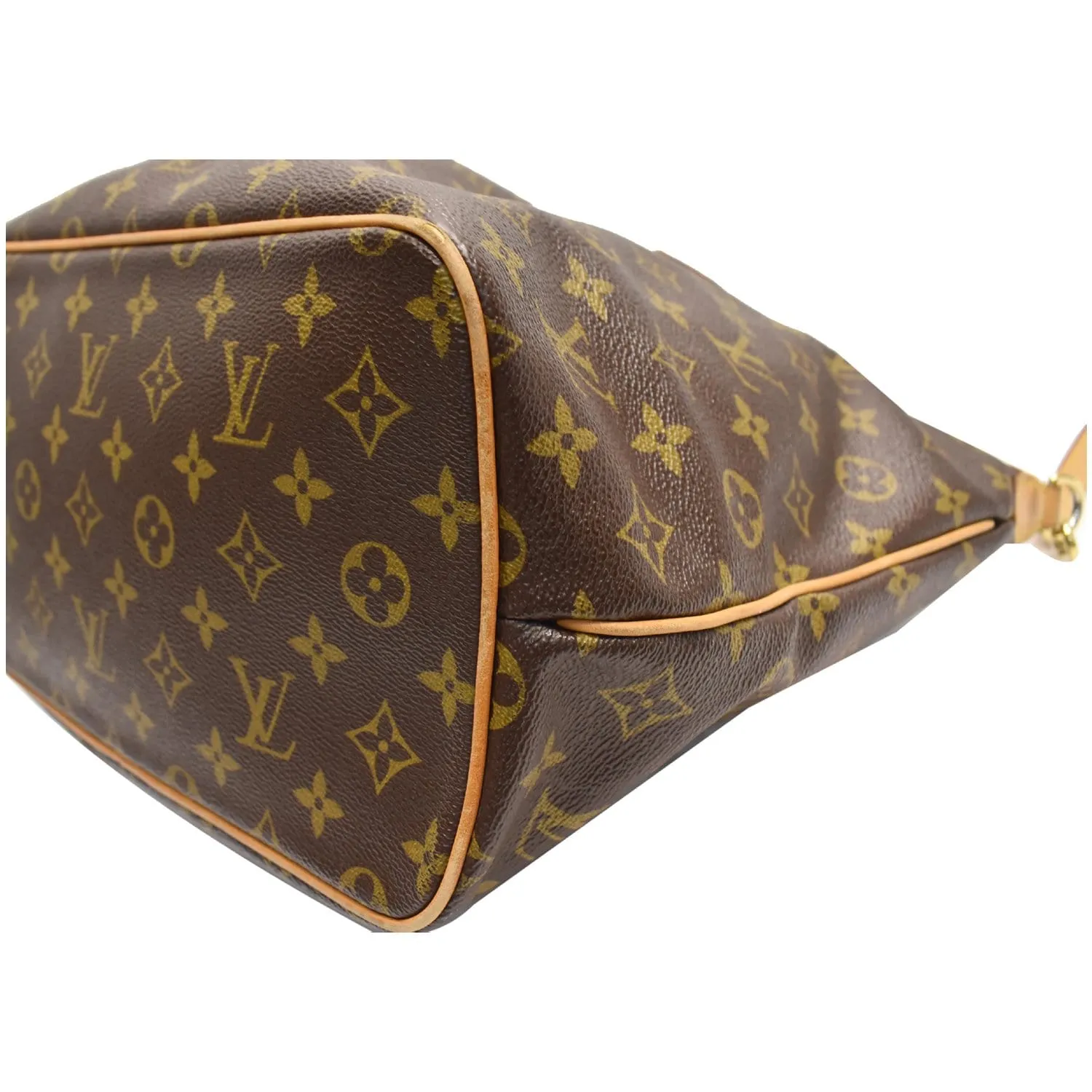 LOUIS VUITTON Palermo PM Monogram Canvas Shoulder Bag Brown