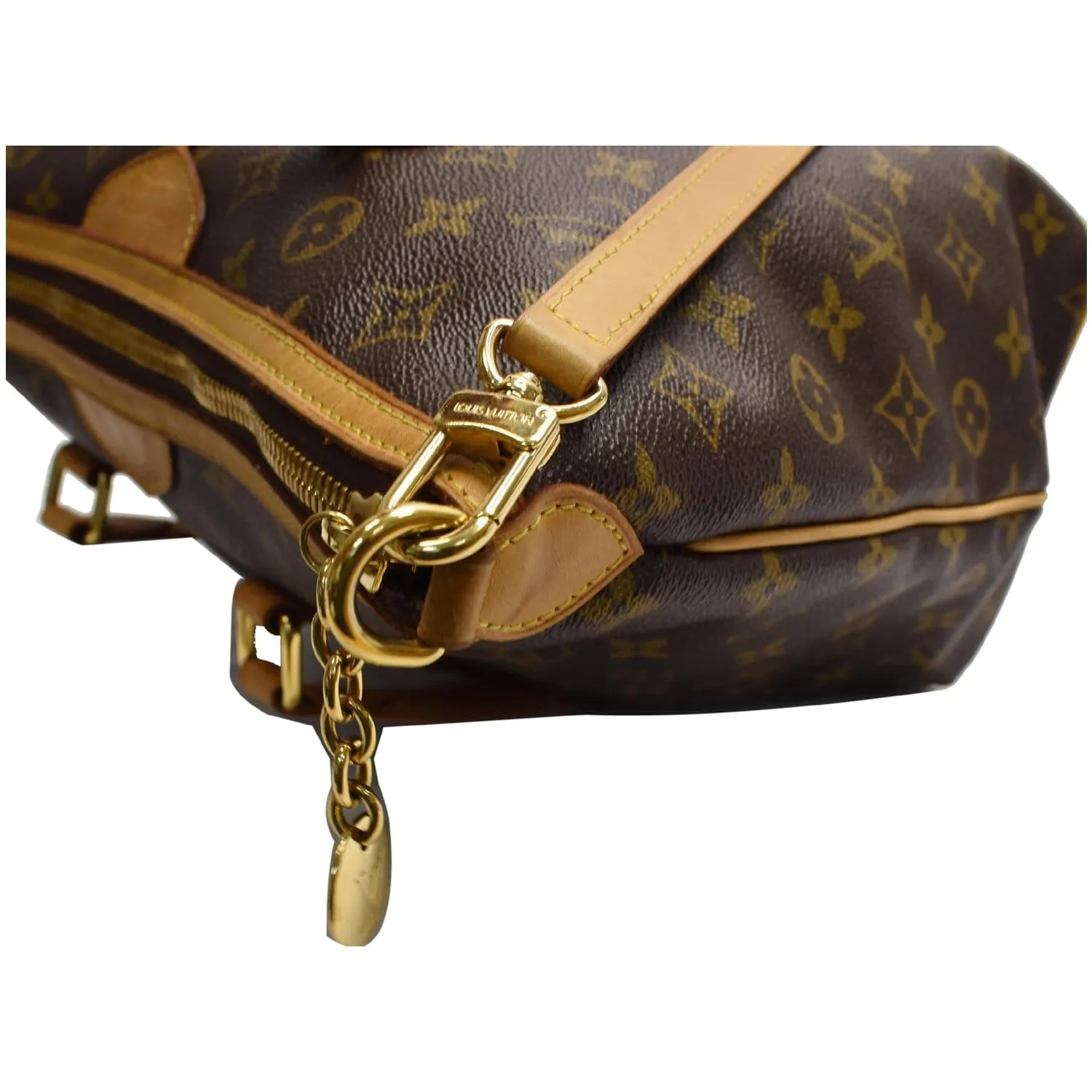 LOUIS VUITTON Palermo PM Monogram Canvas Shoulder Bag Brown