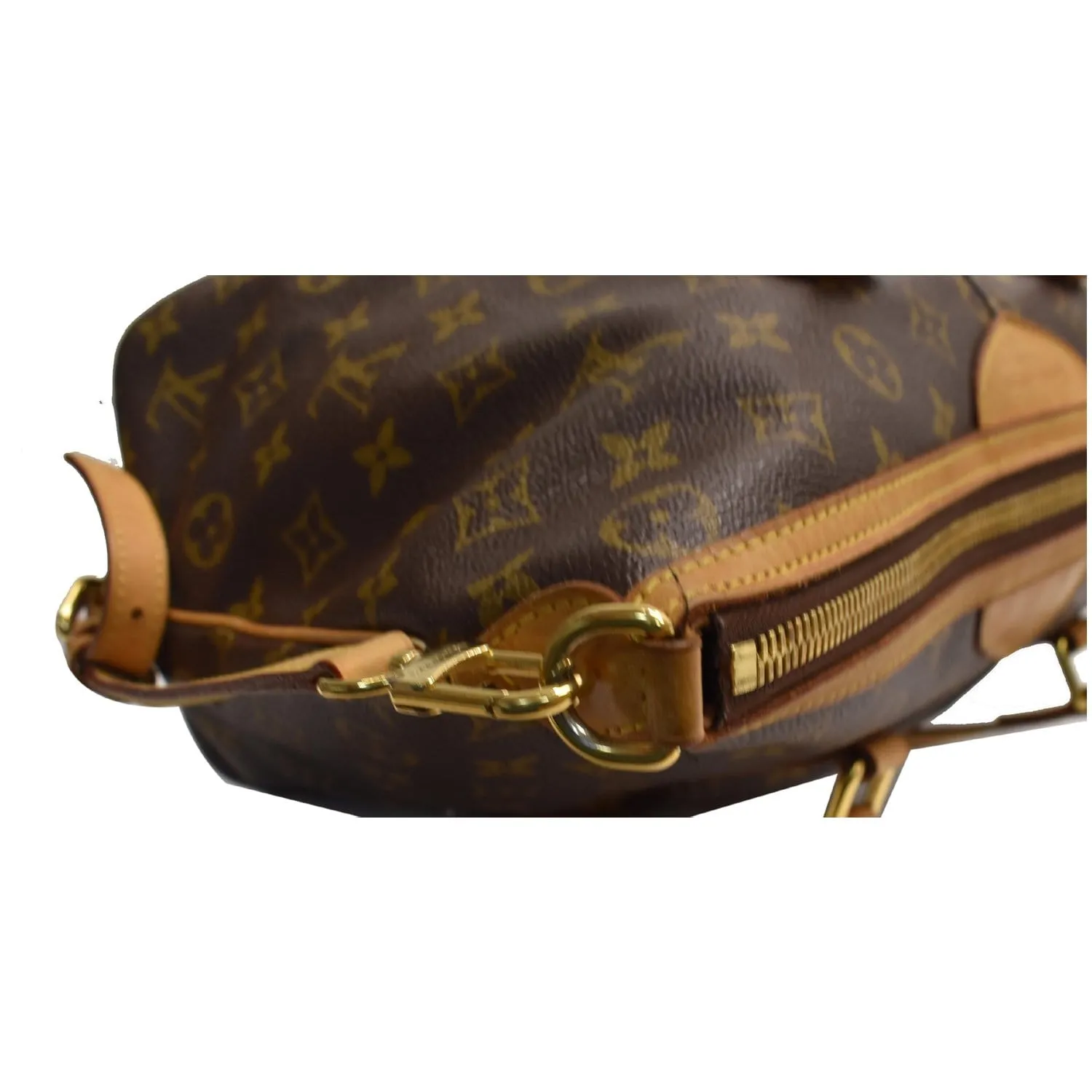 LOUIS VUITTON Palermo PM Monogram Canvas Shoulder Bag Brown