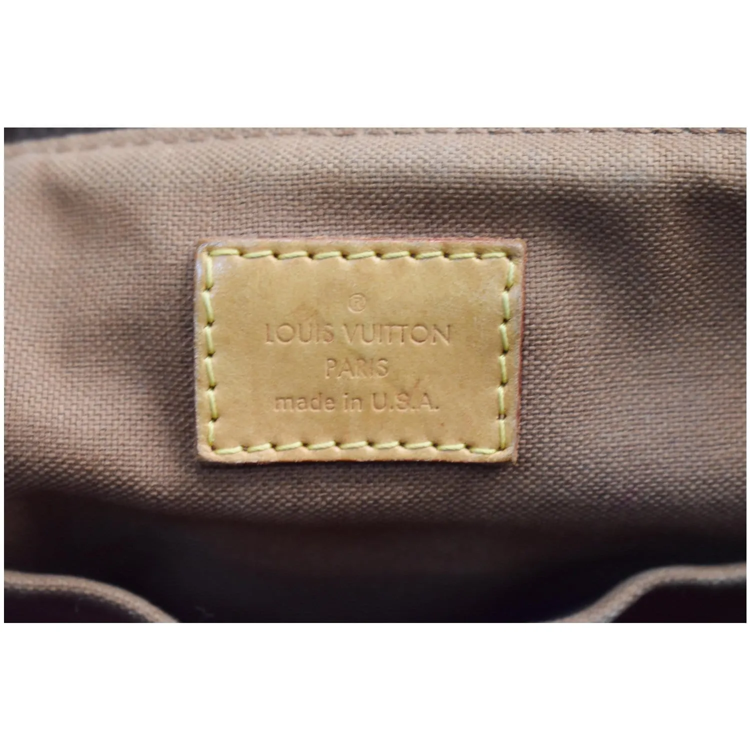 LOUIS VUITTON Palermo PM Monogram Canvas Shoulder Bag Brown