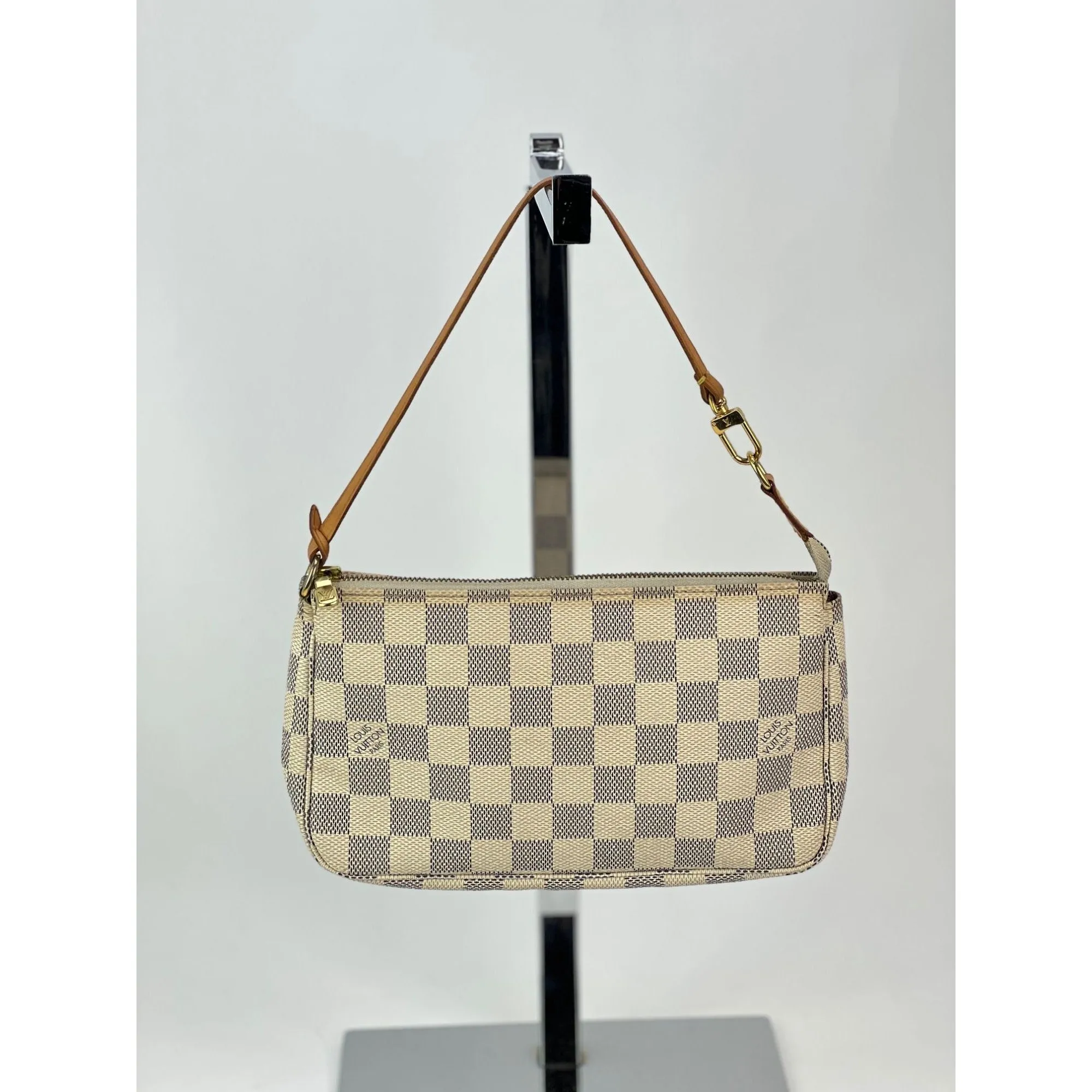 Louis Vuitton Pochette Accessories White  Damier Azur Bag