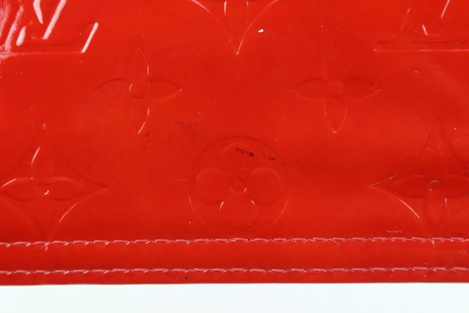 Louis Vuitton Red Monogram Vernis Stanton Tote Bag Upcycle Ready 329slk3