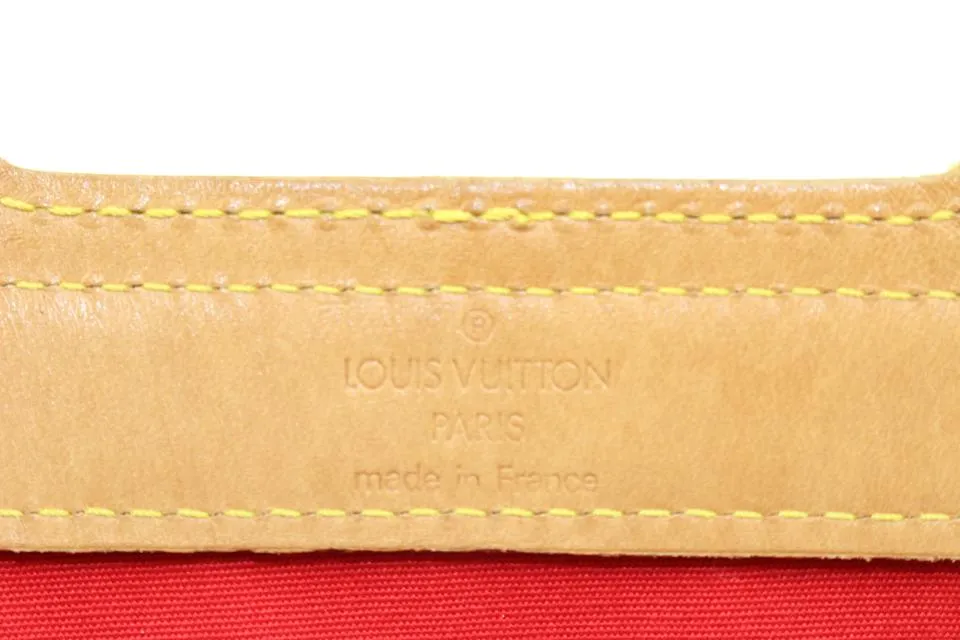 Louis Vuitton Red Monogram Vernis Stanton Tote Bag Upcycle Ready 329slk3