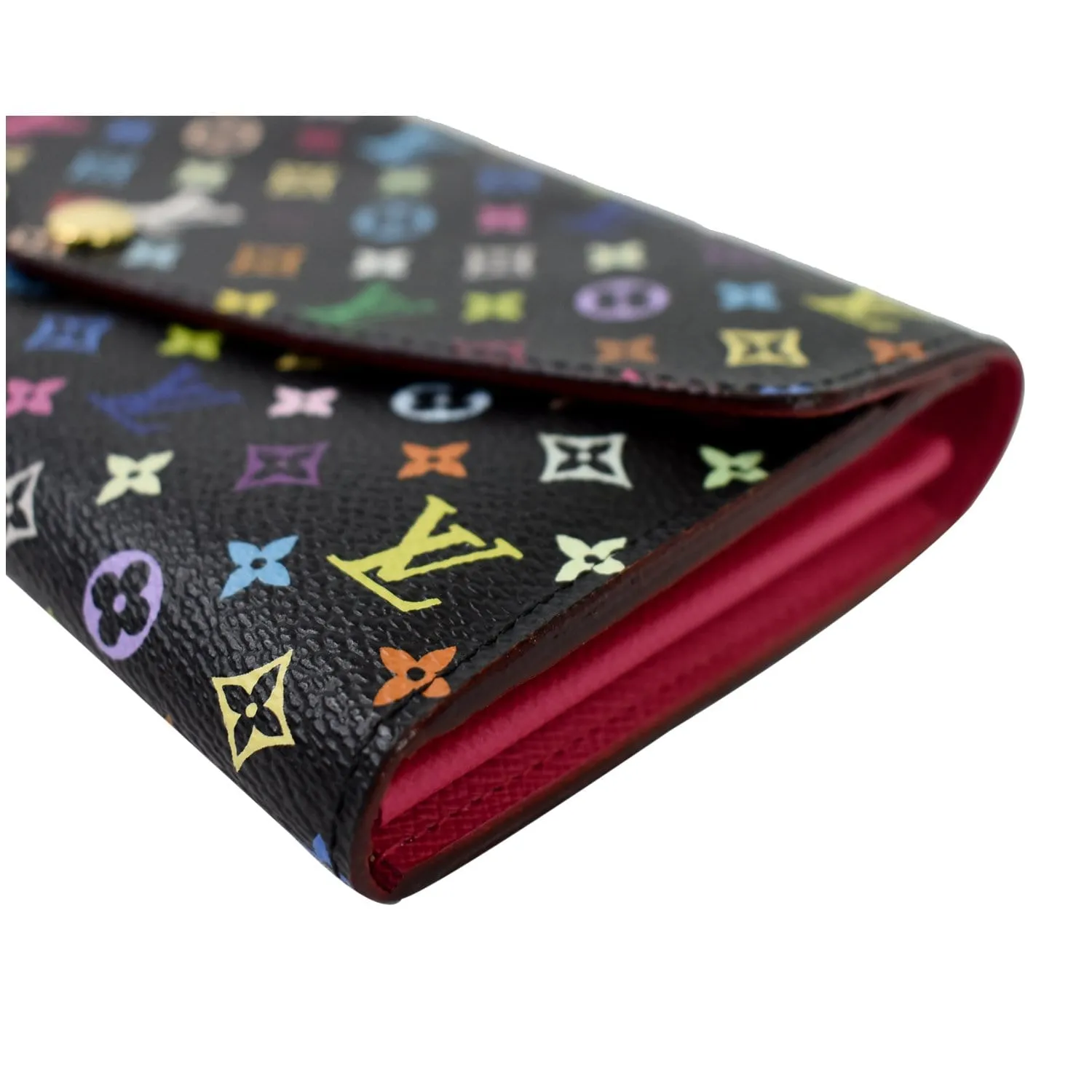 LOUIS VUITTON Sarah NM Multicolor Monogram Wallet Black