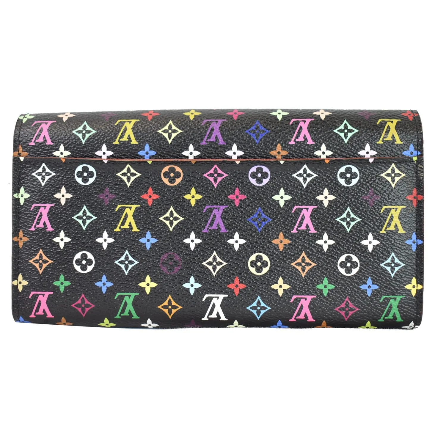 LOUIS VUITTON Sarah NM Multicolor Monogram Wallet Black